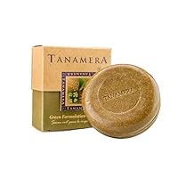 Tanamera Green Herbal Soap 100g • Vegan certified • Halal • Gotu Kola, Black Glutinous Rice, Sandalwood essential oil - Stimulating, rejuvenating, and gentle Body scrub soap