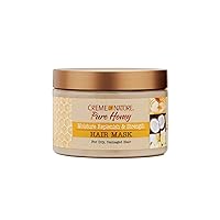 Creme of Nature Hair Mask , Pure Honey, Coconut Oil and Shea Butter Formula, Moisture Replenish & Strength, 11.5 Oz
