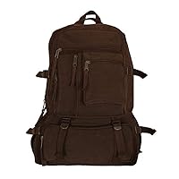 Fox Outdoor Products Retro Cantabrian No Leather Trim Excursion Rucksack, Vintage Brown 20 1/2