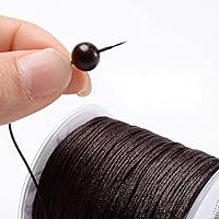 Nylon Tasbih Beads Thread line Strong Hard to Break Handmade Thread (Coffee)
