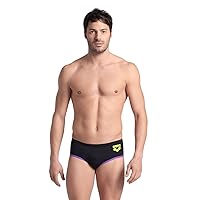 ARENA One Men's Big Logo Seamless Swim Brief MaxLife Pool Practice Athletic Swimsuit Short Training Bathing Suit Swimmers