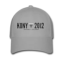 Tribay Cool Kony 2012 Inbisible Children Unisex Baseball Cap Gray