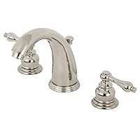 Kingston Brass KB986ALPN Victorian Widespread Bathroom Faucet, Polished Nickel