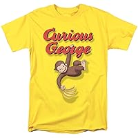 Curious George Hangin Out Unisex Adult T Shirt