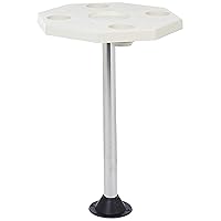 12-1109C Removable Octagonal Marine/RV Table, White
