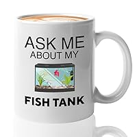 Fish Tank Lover Coffee Mug 11oz White - Fish Tank Lgnd - Betta Tank Lovers Aquarist Fish Aquarium Owner Fishkeeping Fishkeeper Saltwater Fish Tank Collector