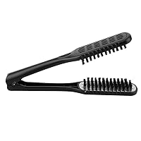 Ceramic Straightening Comb Double Sided Brush Clamp Hair Comb Hairstylig Tool
