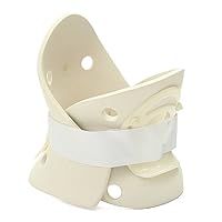 QJSMGZS Durable Adjustable Soft Foam Neck Support Collar Immobilizer Cervical Pain Relief Brace Two-Piece Design Cervical Spondylosis (Size : Medium)