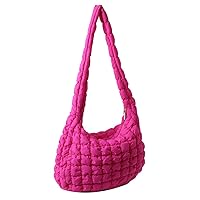 Quilted Tote Bag for Women Puffer Bag Quilted Bag Lightweight Puffy Tote Bag Quilted Padding Shoulder Bag