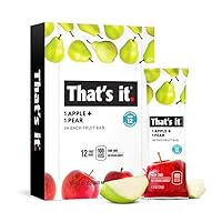 That's it ,Apple + Pear , Fruit bar, pack of 20