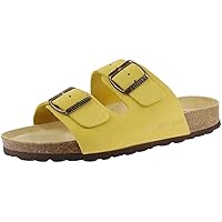 Aston Ladies Twin Strap Sandals Sun Nubuck