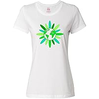 inktastic Earth Day Green Abstract Flower Women's T-Shirt