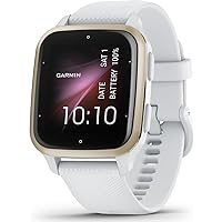 Garmin Venu Sq 2, AMOLED GPS Smartwatch with All-day Health Monitoring and Fitness Features, Sports Apps and More, Square Design Smartwatch with up to 11 days battery life, White