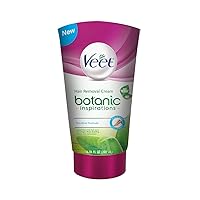 IQO Veet botanic inspirations hair remover cream 6.78 fluid ounce, Pink, 6.78 Fl Oz (Pack of 4)