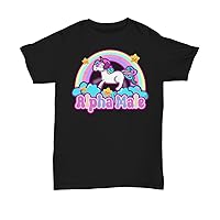 Ironic Unicorn Alpha Male, Funny Sarcastic Shirt. Rainbow tee, Funny Shirt, Funny Graphic Tee, Offensive Shirt, Weird Shirt.