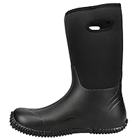 ROPER Mens Barnyard Pull On Rain Casual Boots Mid Calf - Black