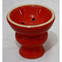 RED Hookah Bowl Hooka Huka Nargila Shisha Bowl + Grommet/Hookah Accessory