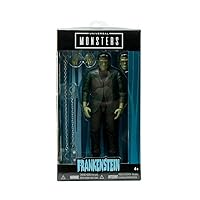 Jada 253251014 Toys Universal Monsters Frankenstein 6” Deluxe Collector Figure, Black, Standard Size