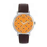 Dancing Bees Mens Wrist Watch 42mm Case Custom Design