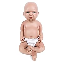 IVITA 20 inch Full Silicone Baby Dolls Boy,Not Vinyl Material Dolls,Lifelike Full Body Silicone Reborn Baby Dolls,Soft Newborn Baby Dolls