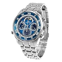 Citizen Campanola AH4080-61L Complication Collection Grand Complication Navy Blue Ruri Quartz Men's Watch, blue, Bracelet Type