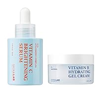 [SKIN&LAB] Vitamin Skincare Set: Includes Vitamin C Brightening Serum and Vitamin B Gel Cream
