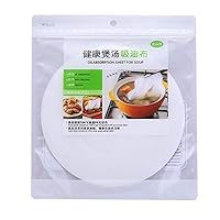 30pcs Round Soup Oil Absorbing Paper Absorption Membrane Pads Kitchen Cooking Film Dish Paper Towels Dish Towels And Dish Cloths Cleaning Cloth Kitchen Disposable Oil Paper Kitchen Bamboo Towels