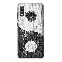 R2489 Yin Yang Wood Graphic Printed Case Cover for Samsung Galaxy A20, Galaxy A30