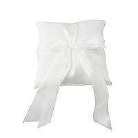 Homeford Ring Bearer Ribbon Lace Wedding Pillow, 6-Inch