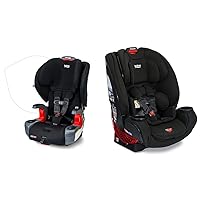Britax Grow with You ClickTight Harness-2-Booster Car Seat, 2-in-1 High Back Booster, Black Contour & One4Life ClickTight All-in-One Car Seat, Eclipse Black