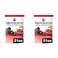 Dark Chocolate and Pomegranate Flavored Snacking Chocolate Bag, 21 oz (Pack of 2)