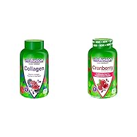 Collagen Gummy Vitamins 60ct & Cranberry Gummies for Women 500mg Cranberry Juice Concentrate per Serving 60ct