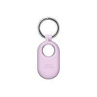 SAMSUNG Galaxy SmartTag2 Silicone Case, GPS Tracker Holder, Tracking Device Protective Cover with Key Ring, Soft Touch, EF-PT560CVEGUS, Lavender