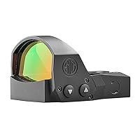 SIG SAUER ROMEO1PRO 1x30mm 3 MOA Red Dot Sight | Durable Fogproof Waterproof Corrosion-Resistant Compact Open Reflex Sight with Protective Shroud