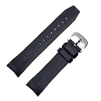 22mm Soft Rubber Watchband For Tissot Strap Sea star T120 Curved Diving Silicone Watch Band T120417A Men Pin Buckle Bracelet