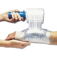 Flex-I-Wrap Plastic Wrap & Accessories, Clear Wrap for Wrapping Injuries & Ice Bags, Handle & Wraps for Athletic Trainers for Holding Ice Bags Onto Injury, Athletic Training Room Supplies