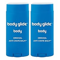 Body Glide Original Anti Chafe Balm | Anti Chafing Stick | Prevent Arm, Chest, Butt, Thigh, Ball Chafing & Irritation | Trusted Skin Protection Since 1996 |2.5oz-2pk