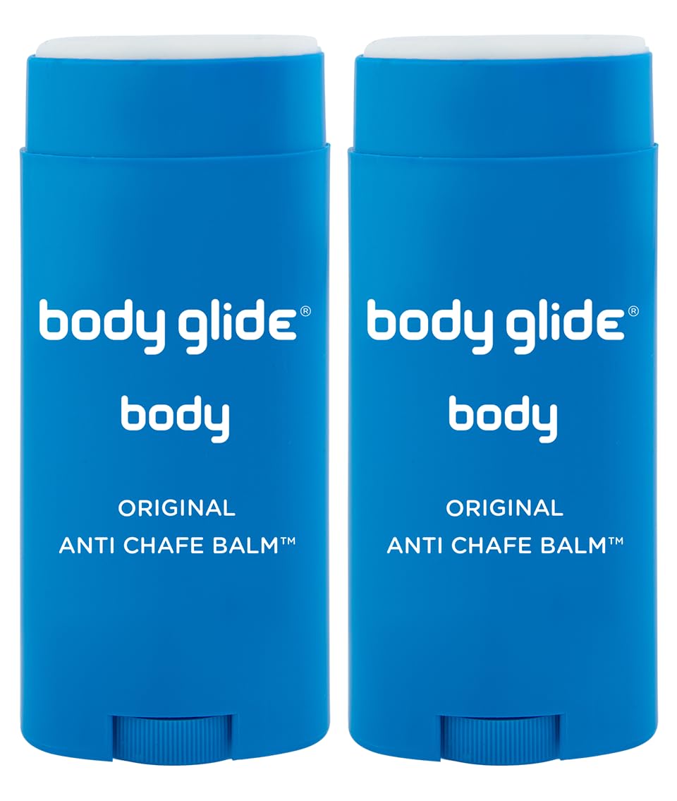 BodyGlide Original Anti Chafing Stick Balm 2.5oz-2pack: chafing cream in stick & GU Energy Original Sports Nutrition Energy Gel, 24-Count, Assorted Flavors