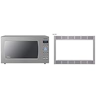 Panasonic Countertop/Built-In Microwave Oven with Cyclonic Wave Inverter Technology and 1250W of Cooking Power - NN-SD975S - 2.2 Cu. Ft (Stainless Steel/Silver) & 27 TRIM KIT, 27 inch, Silver