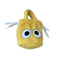 Big Eyes Plush Bucket Bag Cellphone Bag for Girl Women Large Capacity Versatile Handbag Trendy Bags Portable
