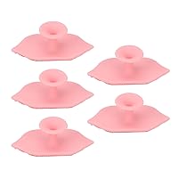 Lip scrubber and exfoliating brush tool,5 PCS Silicone Exfoliating Lip Brushes with Sucking Cup Bendable Soft Lip Scrubbers Deep Cleaning Exfoliating Brush Tool, Silicone Exfoliating Lip Brushes