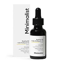 Minimalist Pure Rosehip Oil with Vitamin C Face Serum for Glowing Skin | Facial Oil For Men & Women | 30 ml