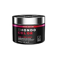 XMONDO Color Pink + Red Shade Shift Color Depositing Mask & Semi-Permanent Hair Dye | Infused with Bond Boosters & Hyaluronic Acid to Nourish, Revitalize & Repair, Vegan Formula, 8 Fl Oz 1-Pack
