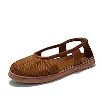 Old Beijing Cloth Shoes Summer Hollow Monk Sandals for Men
