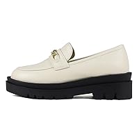 Liberty Doll(リバティー ドール) Women's Bit Loafers Thick 2.2 inches (5.5 cm) Sole Gold Chain Unisex