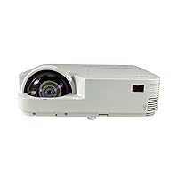 NEC M333XS DLP Projector Short-Throw NP-M333XS 3300 ANSI HD 1080p HDMI, Bundle remote Control, HDMI Cable, Power Cable