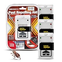 RIDDEX Plus Insect Repellent | Plug in, Mouse Deterrent - Pest Control for Defense Against Rats, Mice, Roaches, Bugs and Insects | Control Pests with No Chemicals or Poison | 3 Pack White