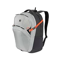 SwissGear 8169 Laptop Backpack, Light Grey/Charcoal Heather, 18.5 Inches