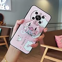 Cartoon Back Cover Phone Case for Huawei Honor X9 4G, Protective Silicone Durable Cover Armor case Kickstand Fashion Design Waterproof for Woman Soft Case Dirt-Resistant, 9