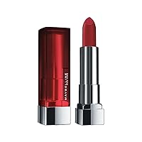 Maybelline Color Sensational Lipstick, Lip Makeup, Matte Finish, Hydrating Lipstick, Nude, Pink, Red, Plum Lip Color, Rich Ruby, 1 Count